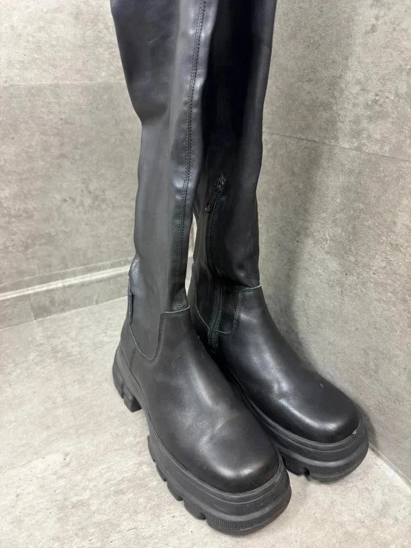 Tommy Jeans OTK Black Platform Boots