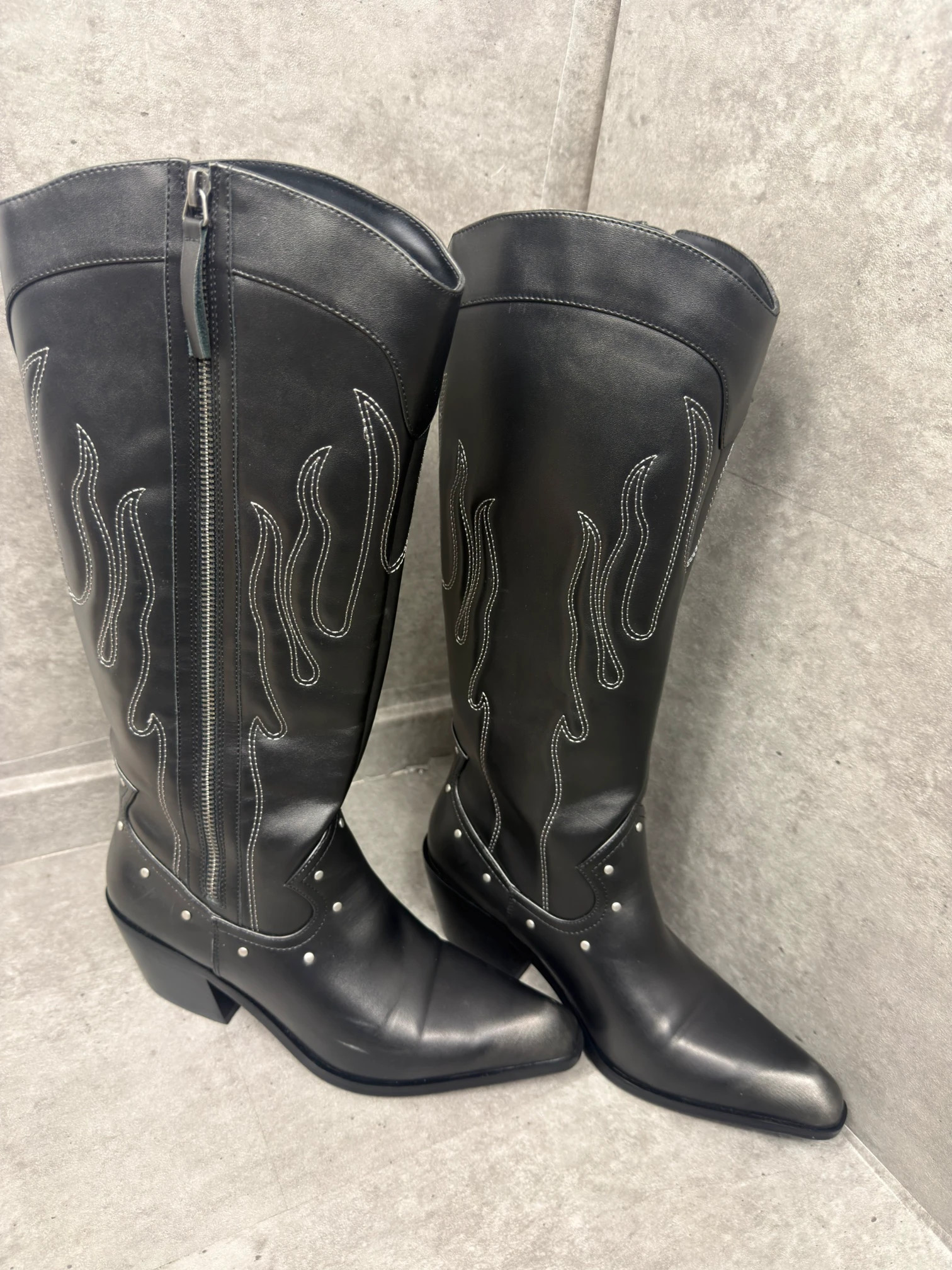 Even&Odd Western Cowboy Boots Flame