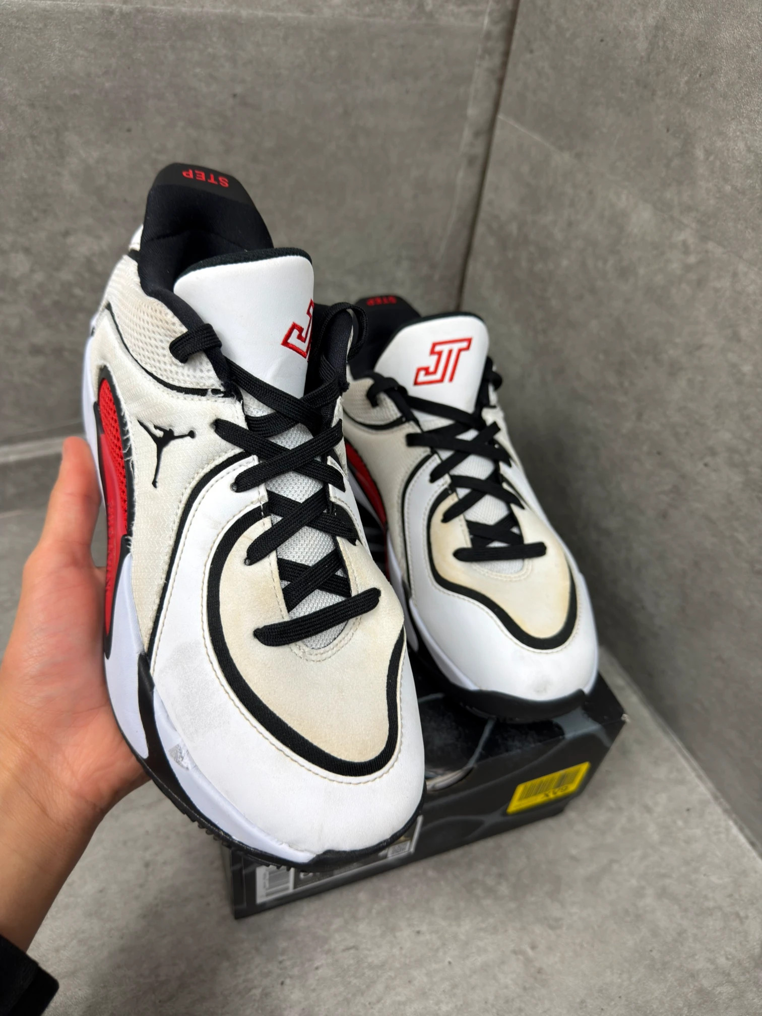 Jordan Tatum 4 GS White Red