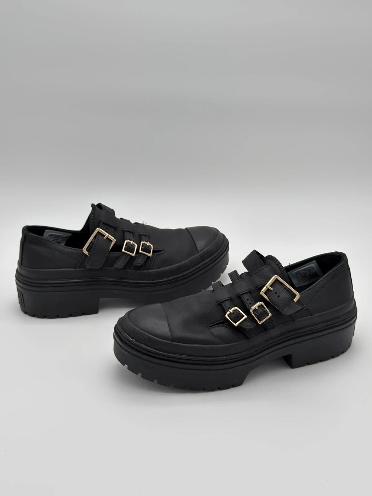Converse All Star Leather Platform Mary Jane