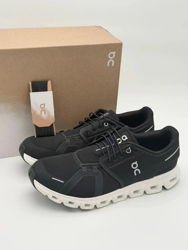 On Cloud Black White Running Sneakers