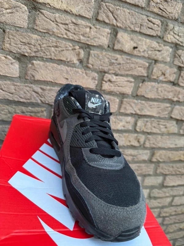 Nike Air Max 90 Premium SE Grey Black Suede